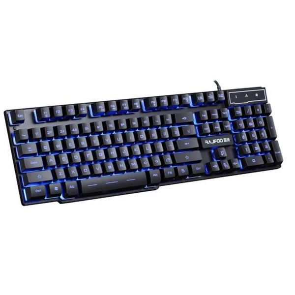 USB Wired 3 Colors LED Backlight PC Gaming Keyboard