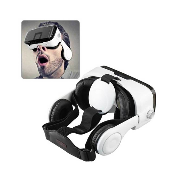 3D VIRTUAL REALITY BOX (VR BOX) GLASSES FOR 3.5 TO 6 INCH PHONES WITH BLUTOOTH CONTROL IN BLACK