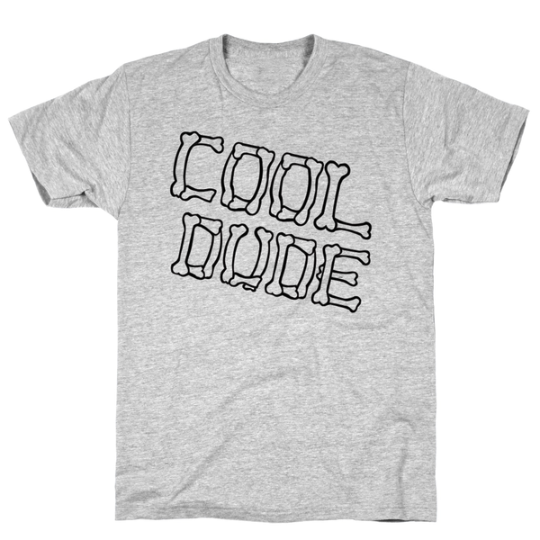 Cool Dude Athletic Gray Unisex Cotton Tee by LookHUMAN