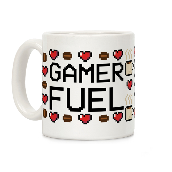 Gamer Fuel Ceramic Coffee Mug by LookHUMAN