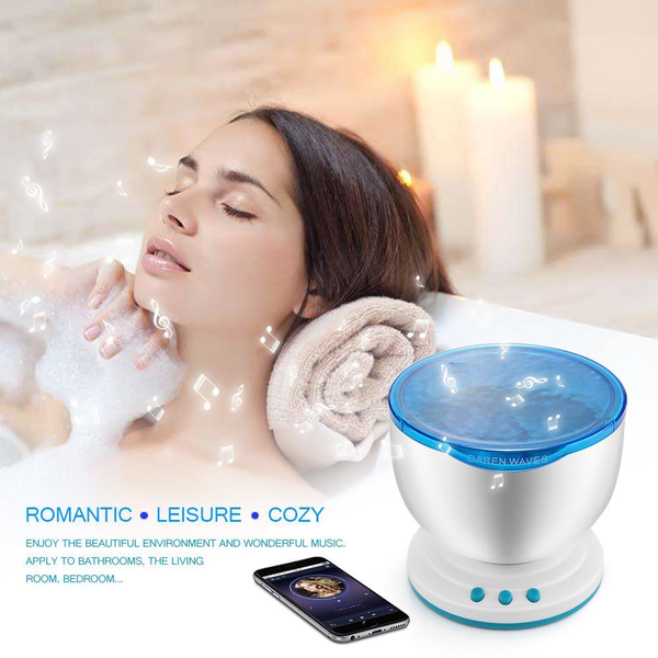 Ocean Wave LED Projector Light Speaker