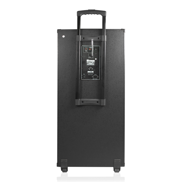 UNIVERSAL BLUETOOTH SPEAKER WITH COLORFUL WOOFER AND 5 BANK EQ CONTROL IN BLACK