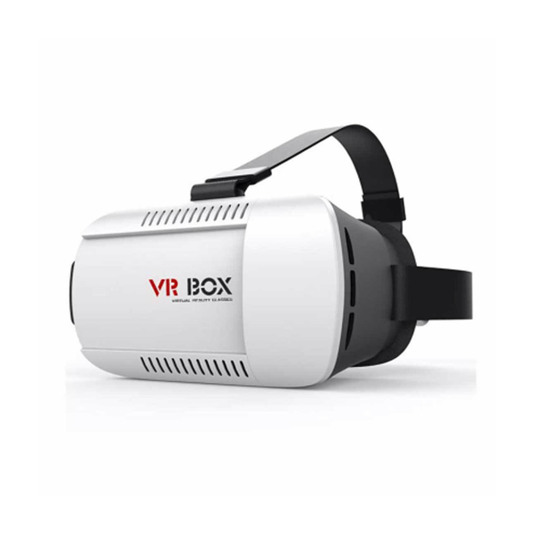 3D VIRTUAL REALITY BOX (VR BOX) GLASSES FOR 3.5 TO 6 INCH SCREEN PHONES IN WHITE BLACK