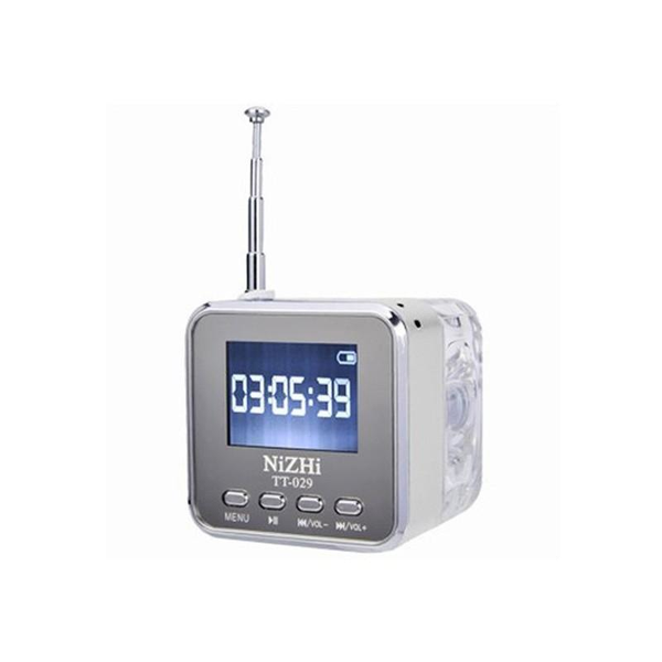 Mini Digital Alarm Clock with FM Radio and Speaker.