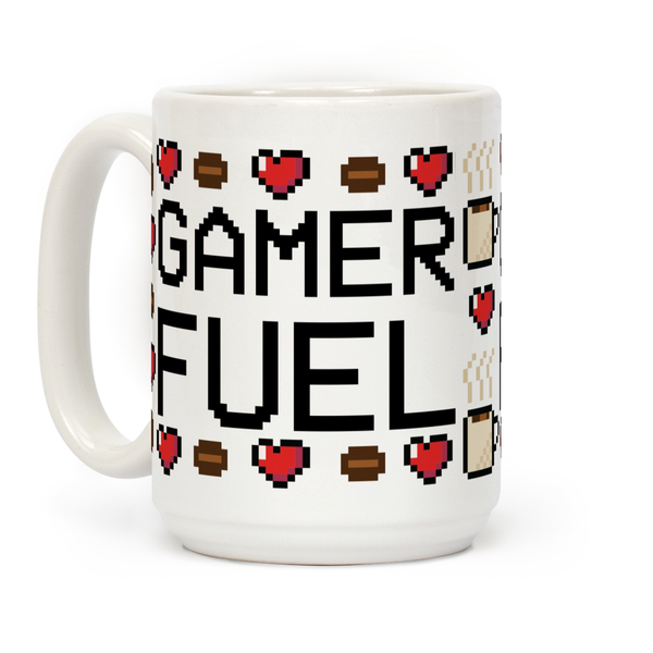 Gamer Fuel Ceramic Coffee Mug by LookHUMAN
