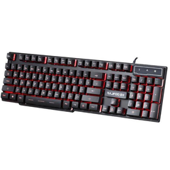 USB Wired 3 Colors LED Backlight PC Gaming Keyboard