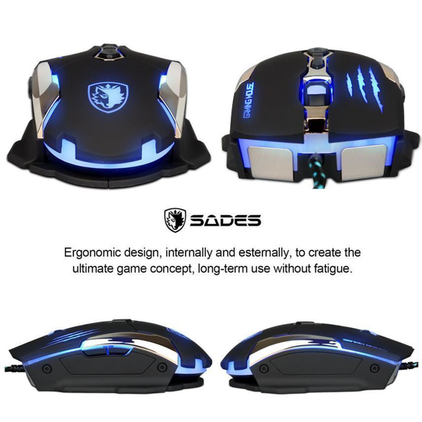 High Quality 3500 DPI Wired Gaming LED Optical Mouse with 7 Buttons